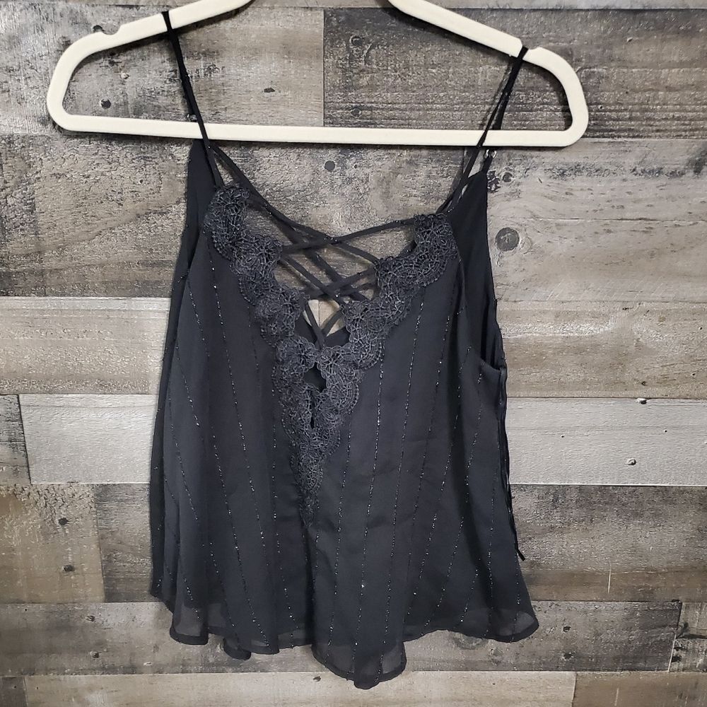 Astr the Label black tank top S